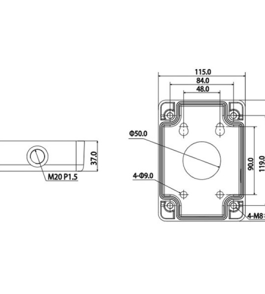 Коробка монтажная Dahua DH-PFA120-SG