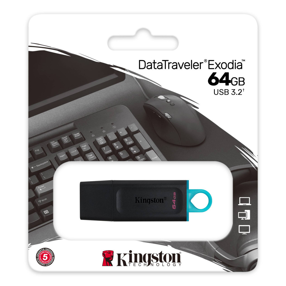 USB флеш-накопитель Kingston DataTraveler Exodia 64GB USB 3.2