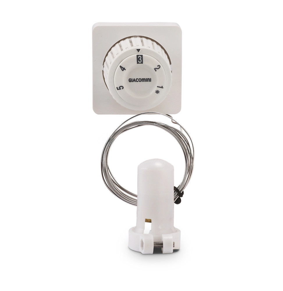 Термостатическая головка Giacomini R463 с выносным датчиком (капилляр 2 м)