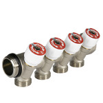 Коллектор сантехнический Giacomini R585C с вентилями