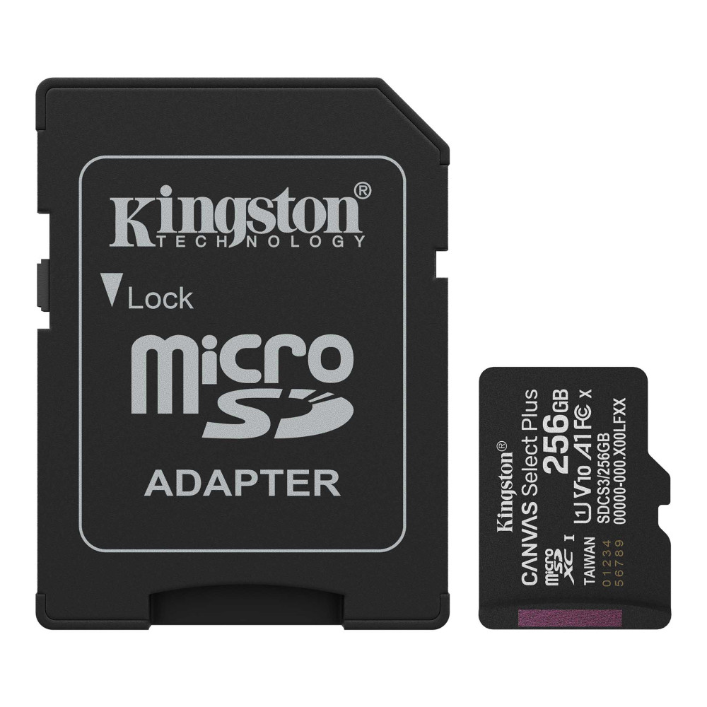 Kingston Canvas Select Plus microSD 256 gb Class 10 100MBS