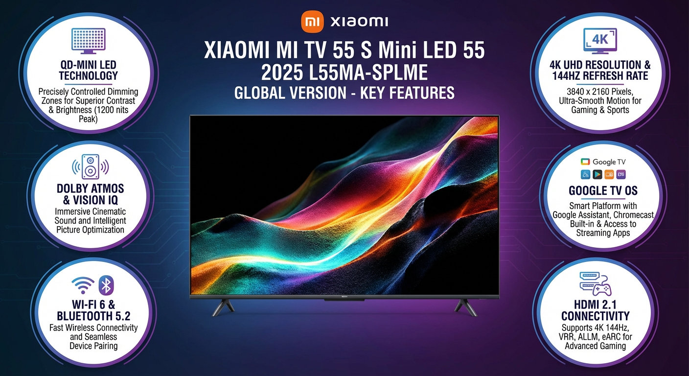 Телевизор Xiaomi MI TV 55 S Mini LED 55 2025 L55MA-SPLME global version