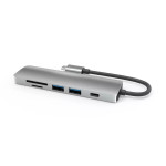 6-в-1 USB-C хаб JustLink с 4K HDMI, USB 3.1, SD/TF кардридером и PD-зарядкой