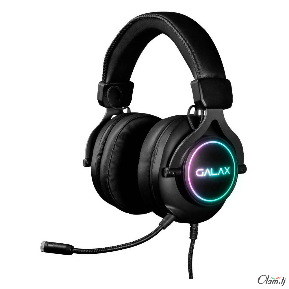 Galax SONAR SNR Gaming Headset 7.1 USB RGB – виртуальный 7.1 Surround, универсальная совместимость PC/PS5/Xbox/Switch