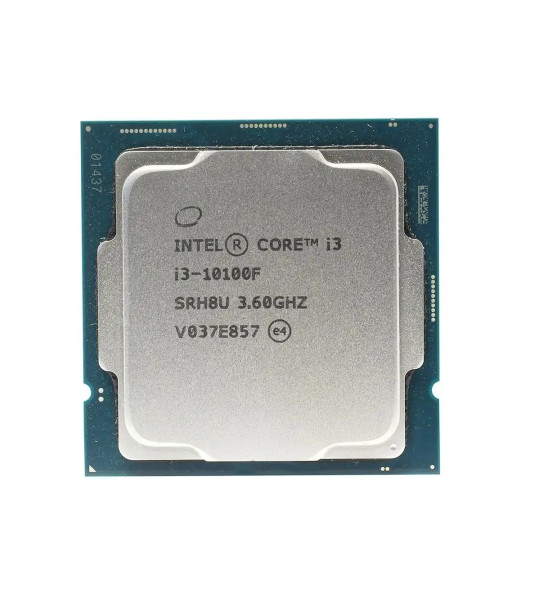 Intel Core i3‑10100F (4 ядра / 8 потоков, 3.6–4.3 ГГц, LGA 1200, без видеоядра) – OEM, 12 мес. гарантии