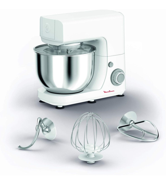 Кухонный комбайн Moulinex Masterchef QA150127 | 4.8 L, 800 W, 6 скоростей, Серебристый/Белый