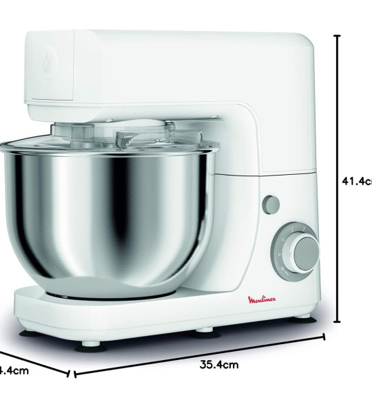 Кухонный комбайн Moulinex Masterchef QA150127 | 4.8 L, 800 W, 6 скоростей, Серебристый/Белый