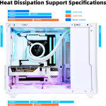 SAMA IM01 Pro Mini Micro ATX Tower Case | Поддержка GPU до 355 мм, Охлаждение до 166 мм | Mini-ITX и Micro ATX