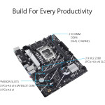 ASUS Prime B760M-K, LGA 1700, mATX, PCIe 4.0, DDR5, 2×M.2, 2.5Gb LAN, Aura Sync