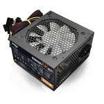 Aigo Warrior AK600 600 Вт ATX блок питания, Active PFC, RGB‑вентилятор 120 мм, защита OVP/UVP/SCP, 24‑pin + 2× PCIe 6+2