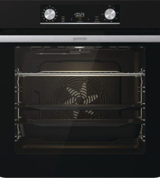 Духовой шкаф Gorenje BOSX6737E03B 77 л, Быстрый нагрев, ExtraSteam, конвекция, гриль, черный