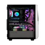 Galax REVOLUTION 01 White – mid‑tower ATX/M‑ATX/ITX, 4×ARGB FAN, стекло, mesh‑панель, поддержка СЖО до 360 мм