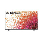 LG NanoCell 50" NANO75 Series (50NANO75VPA) — 4K HDR Smart TV, α5 AI Processor, webOS ThinQ AI, HDMI 2.0 eARC