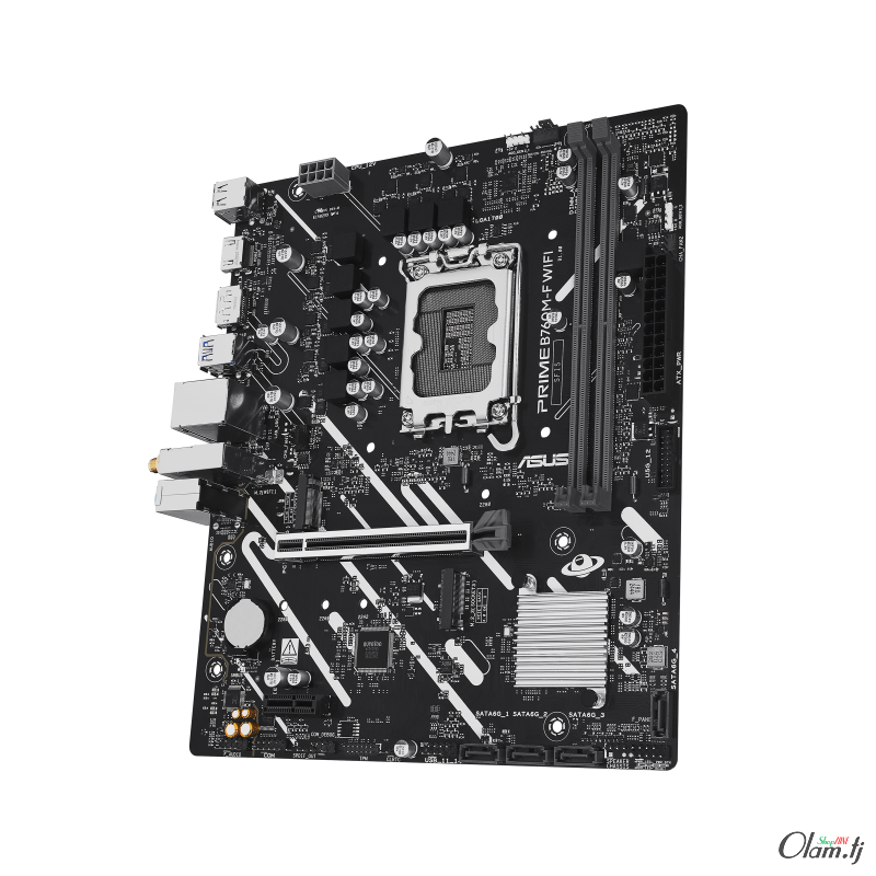 ASUS PRIME B760M-F, LGA 1700, micro-ATX, PCIe 4.0, DDR5, M.2, Aura Sync