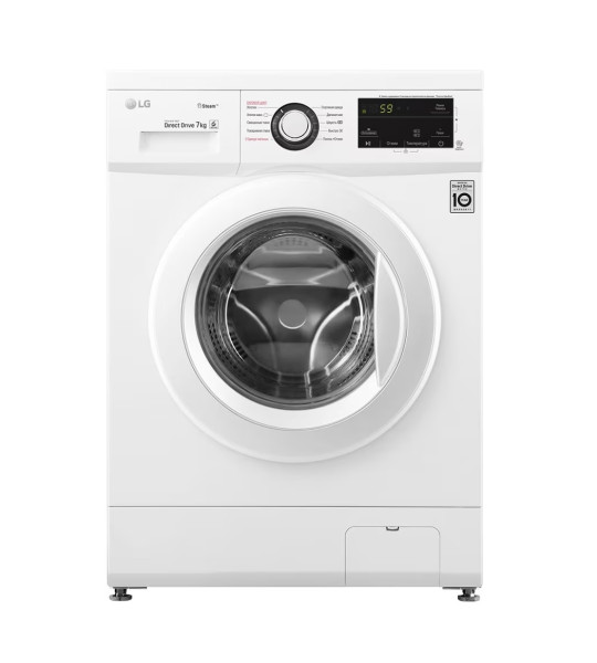 Стиральная машина LG F2J3HS3W 7 кг– инверторный Direct Drive, пар Steam™, 6 Motion, LED‑дисплей, Smart Diagnosis