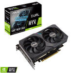 ASUS Dual GeForce RTX 3060 OC Edition 12 ГБ GDDR6 — 2× Axial‑tech вентиляторы, PCIe 4.0, HDMI 2.1, DisplayPort 1.4a