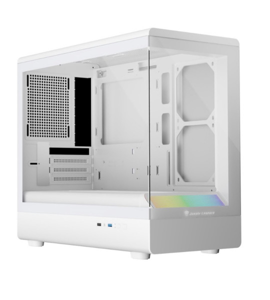 Корпус Jungle Leopard MS‑01 White, Mid‑Tower, mATX/ITX, закалённое стекло, USB 3.0