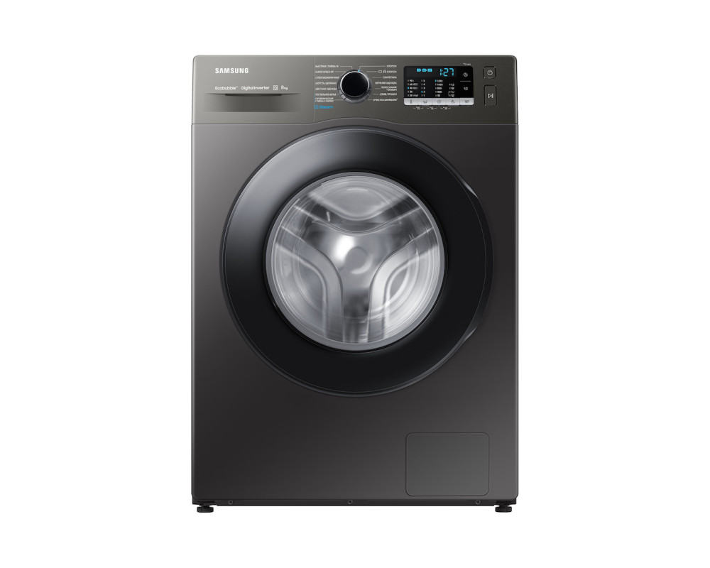 Стиральная машина Samsung WW80AG5S22AXLD (8 кг) EcoBubble Refined Inox