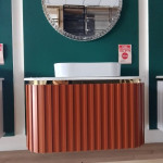 Тумба с раковиной 1720 (100x45 см) Терракотовая