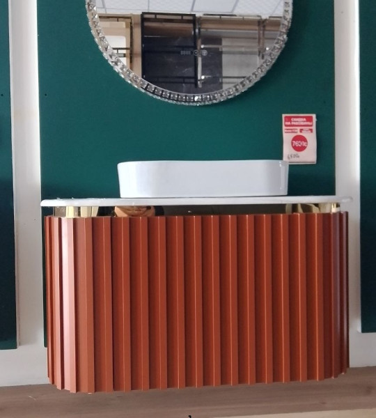 Тумба с раковиной 1720 (100x45 см) Терракотовая