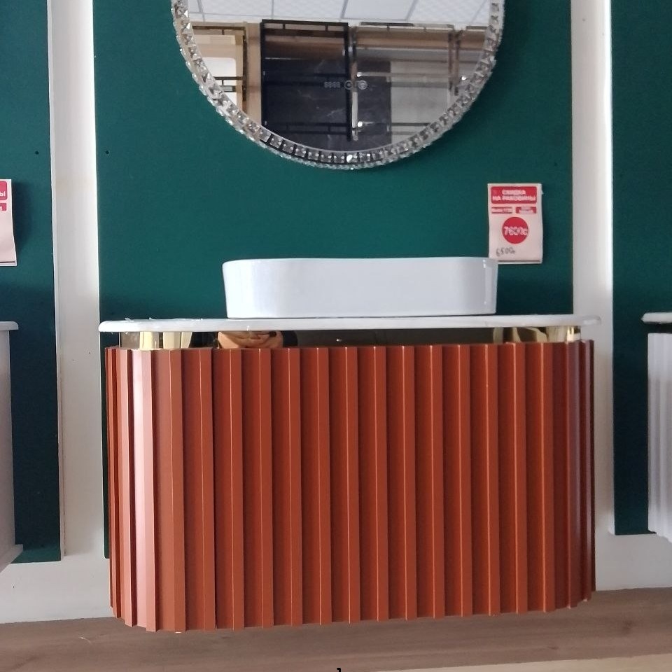 Тумба с раковиной 1720 (100x45 см) Терракотовая