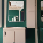 Подвесная тумба с раковиной Rinza Pazel (Бежевая)