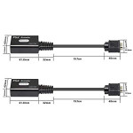 XMSJSIY VGA удлинитель Cat5e/6 до 60м, VGA-RJ45, 1080P, TX+RX, для HDTV, PS4, STB, ПК. Чёткий сигнал!