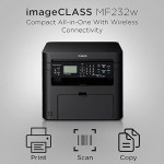 Canon imageCLASS MF232w МФУ лазерный монохромный принтер Wi-Fi (черный)