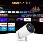 Смарт-проектор TookFun 4K с Android TV, 5G Wi-Fi, Bluetooth 5.0, 9000 люмен, портативный мини-проектор для дома и улицы