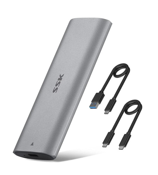 SSK M.2 NVMe Enclosure USB 3.2 Gen 2 (10Gbps) – внешний корпус для SSD