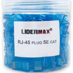 Сетевые коннекторы RJ45 LIDERMAX (97 шт) — пластиковые, для UTP кабеля