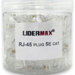 Сетевые коннекторы RJ45 LIDERMAX (97 шт) — пластиковые, для UTP кабеля