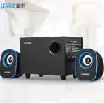 Оригинальные компьютерные колонки Lenrue C3 2.1 | Мощный бас, USB + 3.5 мм, для ПК/ноутбука/телефона