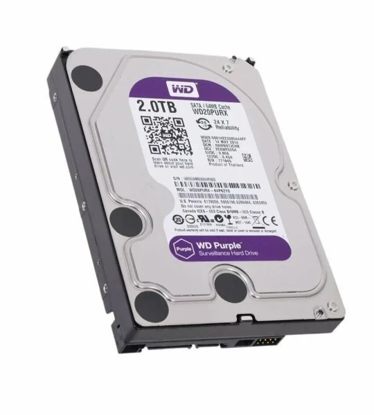 Western Digital 2 ТБ Внутренний жесткий диск (WD20PURX refresh)