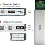 SSK M.2 NVMe Enclosure USB 3.2 Gen 2 (10Gbps) – внешний корпус для SSD