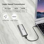 SSK M.2 NVMe Enclosure USB 3.2 Gen 2 (10Gbps) – внешний корпус для SSD