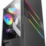 Mars Gaming MC-U3 Black and White: корпус для ПК формата ATX XL с тройной подсветкой ARGB, 12-см (MCU3)