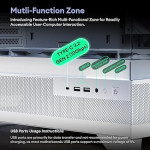 Корпус для ПК ATX Mid Tower, Aqua 7, предварительно установленный вентилятор 6 × 120 мм PWM ARGB