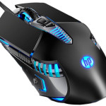 Игровая мышь HP G160 с RGB подсветкой и 7 кнопками — проводная, USB, 2400 DPI