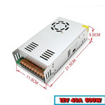 Блок питания 12V 400W 33.3A с охлаждением и защитой — для LED, видеонаблюдения и автоэлектроники