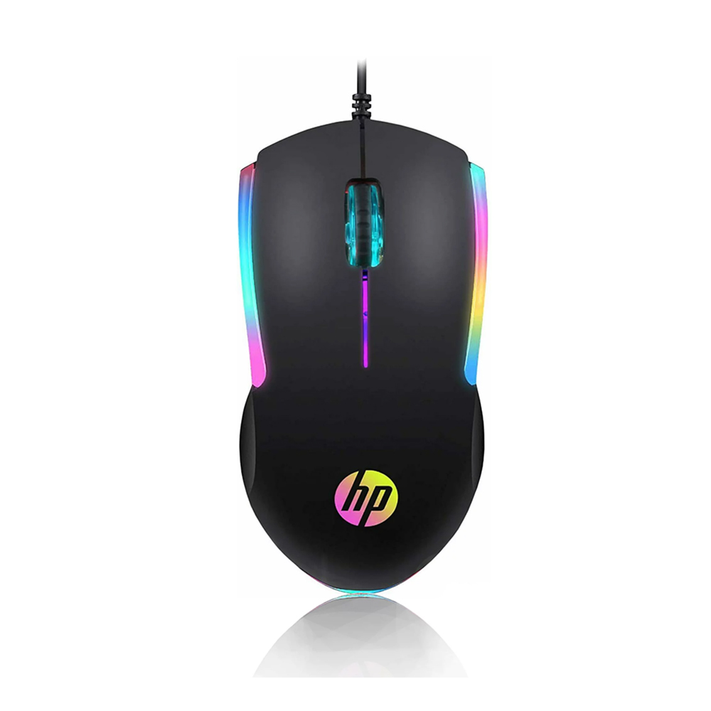 Игровая мышь HP M160 — проводная, оптическая, с LED-подсветкой, 1000 DPI, эргономичный дизайн