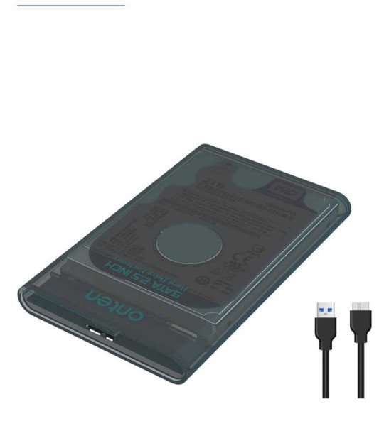 Корпус для жесткого диска Onten OTN-UHD2 2.5" USB 3.0, внешний SATA адаптер для HDD/SSD до 5TB