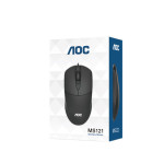 Проводная мышь AOC MS121, 1200 DPI, USB, симметричная, 3 кнопки