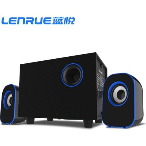 Оригинальные компьютерные колонки Lenrue C3 2.1 | Мощный бас, USB + 3.5 мм, для ПК/ноутбука/телефона