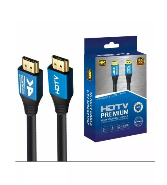 HDMI кабель 2.0, 4K, 5 метров — высокоскоростной для ТВ, ПК и приставок