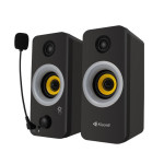 Kisonli X8 Компьютерные динамики 2.0 с RGB подсветкой, 6 Вт, питание от USB, стильный дизайн