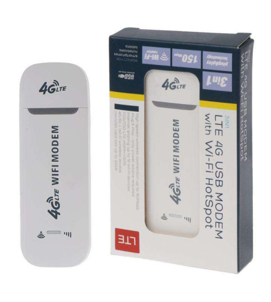 4G LTE USB-модем с точкой доступа Wi-Fi и встроенной антенной