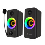 Kisonli X8 Компьютерные динамики 2.0 с RGB подсветкой, 6 Вт, питание от USB, стильный дизайн