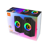 Kisonli X8 Компьютерные динамики 2.0 с RGB подсветкой, 6 Вт, питание от USB, стильный дизайн