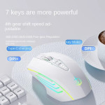 Беспроводная игровая мышь Holy Sword, 1600 DPI, с RGB подсветка